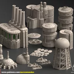 $18.95Phyrus II, Forge Planet. Scifi / Futuristic / Industrial Buildings. Terrain and Scenery for Wargames