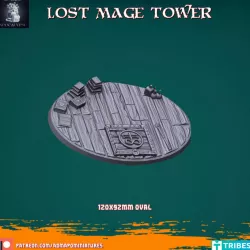$2.00Lost Mage Tower 120x92mm Large oval Base (Pre-supported)