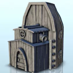 $2.30Pirate house boat-shaped (4)- Pirate Jungle Island Beach Piracy Caribbean Medieval terrain