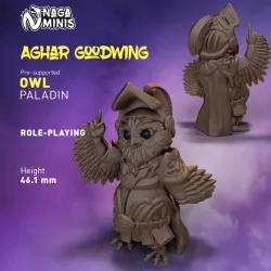 $2.99(Pre-supported) Owl Folk Paladin