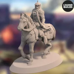 $2.99Light Cavalry of the Empire of Jagrad with Bow and Arrow – Pose 3 – 3D printable miniature – STL file