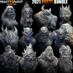 $25.002021 Busts Bundle - Print'N Paint Miniatures