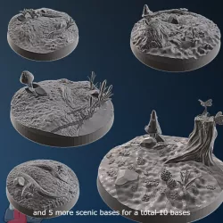 $3.0010 round fairy forest bases