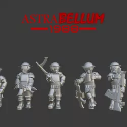$3.00Astrabellum Lo-Fi Infantry Soldiers At Rest 35mm