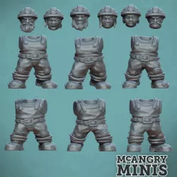 $3.00Dwarven Guard - Miner Militia Heads and Bodies