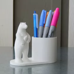 $3.00Polar pen holder with fish