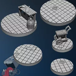 $3.00Round Frankenstein's lab bases