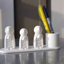 $3.00Zen monk pen holder