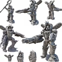 $3.75Beetle Terminator Sci Fi Warriors With Varied Weapon Options And Poses