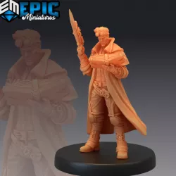 $3.90Adventurer Isaac Book / Male Human Hero / Steampunk Tech Character