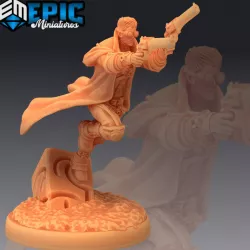 $3.90Adventurer Isaac Shooting / Male Human Hero / Steampunk Tech Character
