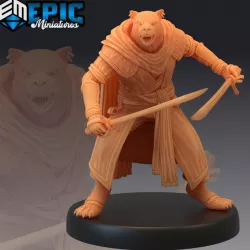 $3.90Catfolk Panther Pirate Angry / Corsair Captain Master / Werejaguar Warrior / Male Were Puma