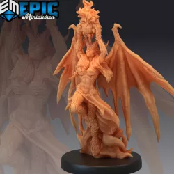 $3.90Devil Duchess Attacking / Hell Warrior / Female Demon Spawn / Evil General / Abyss Encounter