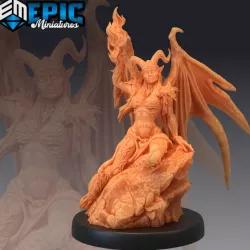 $3.90Devil Duchess Sitting / Hell Warrior / Female Demon Spawn / Evil General / Abyss Encounter