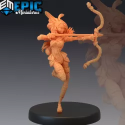 $3.90Female Werebunny Archer / Bunny Woman Hybrid / Rabbit Folk / Rodent Warrior / Hare Army