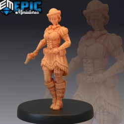 $3.90Gunner Dorothy / Female Human Soldier / Steampunk Tech Character
