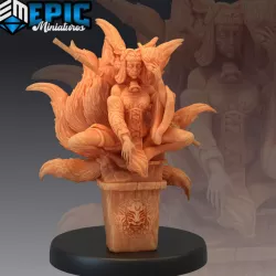 $3.90Kitsune Altar / Fox Humanoid / Nine Tailed Female Sorcerer / Japanese Mythology