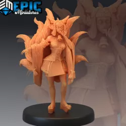 $3.90Kitsune / Fox Humanoid / Nine Tailed Female Sorcerer / Japanese Mythology
