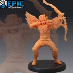 $3.90Tengu Archer / Winged Avian Humanoid / Heavenly Samurai Warrior/ Japanese Mythology