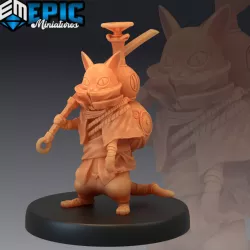 $3.90Wandering Neko / Fighting Sword Cat / Steampunk Tech Battle Animal