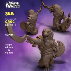 $3.99(Pre-supported) Crocodile Folk Knight