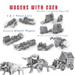 $35.00Huge Set of FDM Printable Wagons, Cargo, and Oxen (resin)