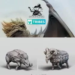 $4.00Dwarf War Pig and Battle Ram