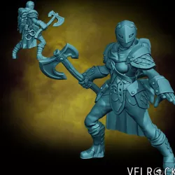 $4.00Female Bounty Hunter Ranger with Battleaxe (PRESUPPORTED)