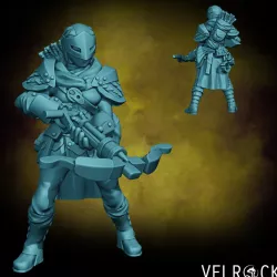 $4.00Female Bounty Hunter Ranger with Crossbow (PRESUPPORTED)
