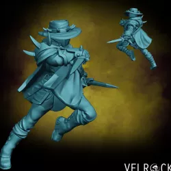 $4.00Female Bounty Hunter Rogue with Daggers (PRESUPPORTED)