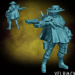 $4.00Female Bounty Hunter Rogue with Pistols (PRESUPPORTED)