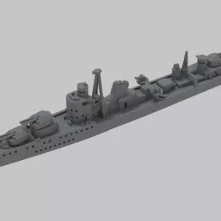 $4.00WW2 Japanese Destroyer Akizuki