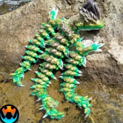 $4.07Jellyfish Dragon, Articulating Flexi Pet, Print in Place, Fantasy
