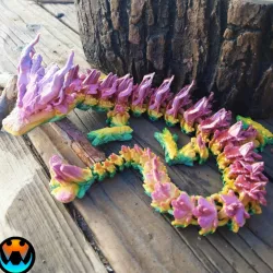 $4.07Woodland Dragon, Articulating Flexi Wiggle Pet, Print in Place, Fantasy