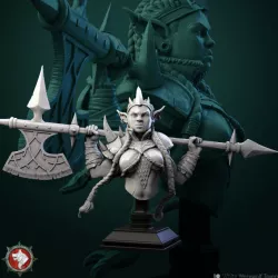 $4.50Goblin Queen bust pre-supported