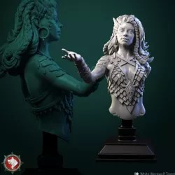 $4.50Nala the Dragon Lordess bust pre-supported