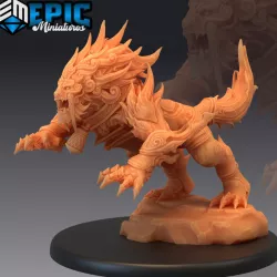 $4.90Guardian Fuu Tiger Attacking / Predator Lion / Mountain Encounter / Legendary Fire Beast