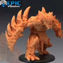 $4.90Lava Golem Angry / Volcano Giant Construct / Ancient Fire Guard
