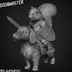 $4.99Dachshund Cavalry and Squirrel Rider 1
