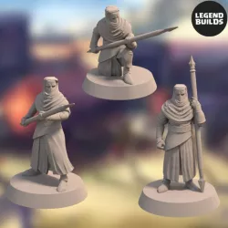 $4.99Night’s Cult Zealots with Spears Bundle (3 miniatures) – 3D printable miniature – STL file