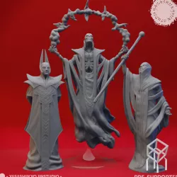 $4.99Red Wizard Cultists - Tabletop Miniatures (Pre-Supported)