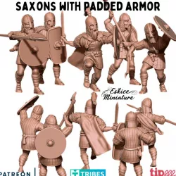 $4.99Saxons with padded armor - 28mm
