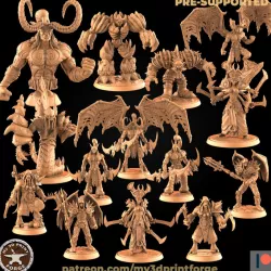 $44.00Black Temple BUNDLE (14 Unique pre-supported STLs)