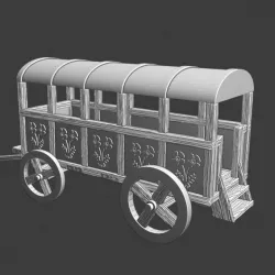 $5.00Medieval Lady wagon