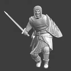 $5.00Medieval Squire advancing with sword