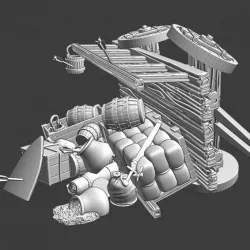 $5.00Medieval Supply wagon destroyed