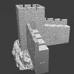 $5.00Medieval Tower - rising terrain, modular castle system