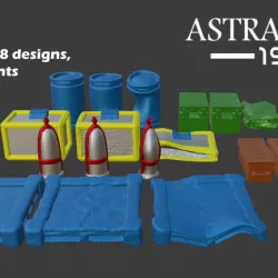 $5.00Sci-Fi Warehouse Scatter - Science Fiction Terrain Bits for Tabletop Gaming