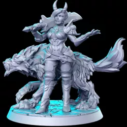 $5.00Shaduuna (Female Tiefling Assassin) - 32mm - DnD