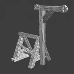 $5.00Small medieval crane